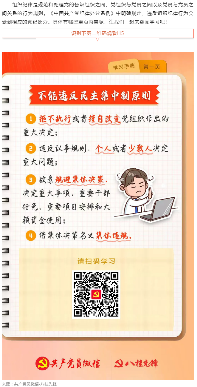 學(xué)習(xí)手賬｜哪些組織紀(jì)律行為不能違反？.png